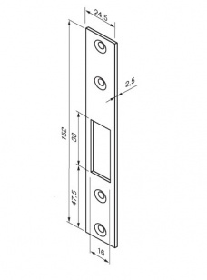 Abloy Abl 4614 запорная планка