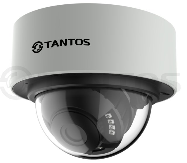 Tantos TSi - Vn225VPZ (2.8 - 12) 2Mp IP видеокамера уличная купольная антивандальная с ИК подсветкой