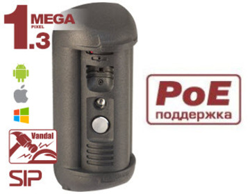 Beward DS06AP (Gray) (16CV1, SD 4Gb) Вызывная панель IP-видеодомофона