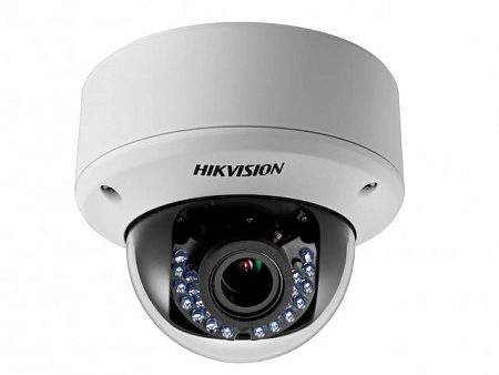 HikVision DS - 2CE56D5T - AVPIR3Z Купольная вандалозащищенная TVI видеокамера с ИК - подсветкой и механическим ИК - фильтром, 2Мп CMOS