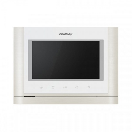 Commax CMV-70MX  (Metalo White) (7&quot;) Монитор цветного видеодомофона, 7.0&quot;, подключение 2-х вызывных панелей и трубки DP-4VHP, встроенный модуль Wi-Fi, переадресация вызова на смартфон (возможно до 4-х штук), ( iOS, Android); память облачный сервер, запись  фото