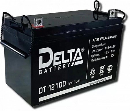 Аккумулятор DT12100, 12В, 100А/ч