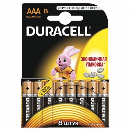 Duracell Basic LR03-8BL AAA Батарея (8шт/уп)