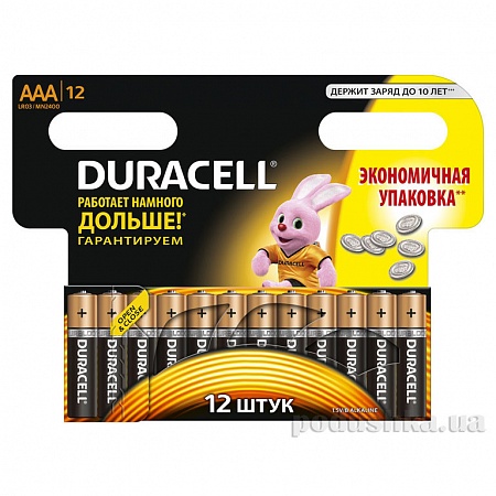 Duracell Basic LR03-12BL AAA Батарея (12шт/уп)