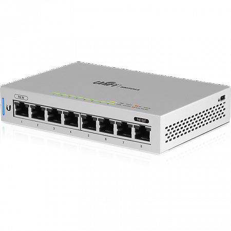 Ubiquiti UniFi Switch 8 (US  -  8  -  EU) Коммутатор управляемый настольный 8x10/100/1000BASE  -  T